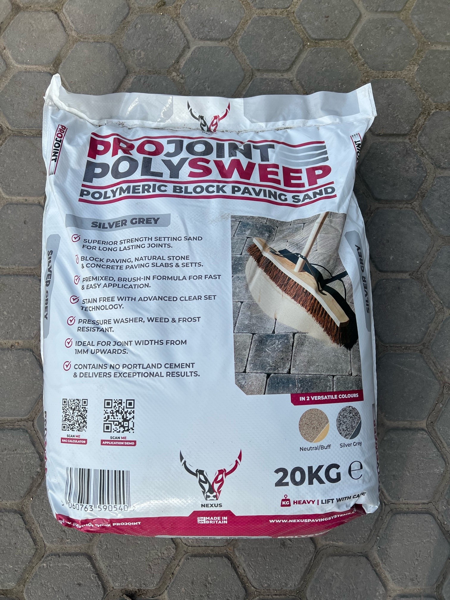 Polysweep Gray Color Polysweep Setting Sand - Silver Grey | Boswell Brothers